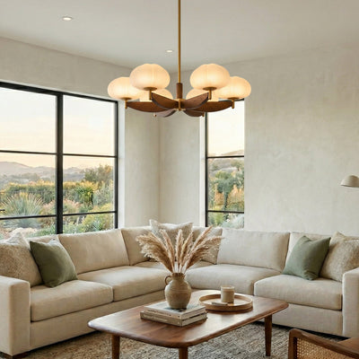 Merewood Ash Wood Chandelier