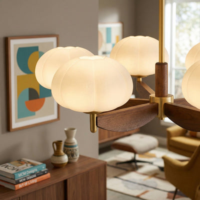Merewood Ash Wood Chandelier