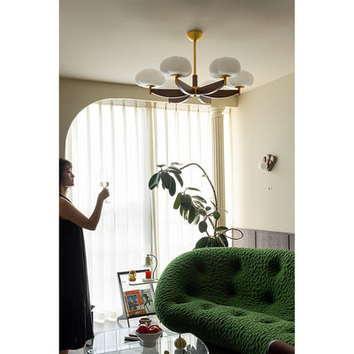 Merewood Ash Wood Chandelier