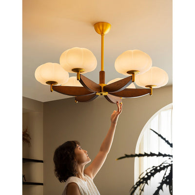 Merewood Ash Wood Chandelier