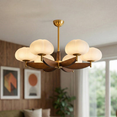 Merewood Ash Wood Chandelier