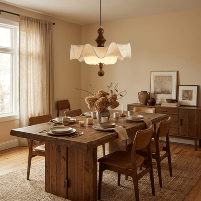 Vivienne Whisper Scalloped Pendant Lamp