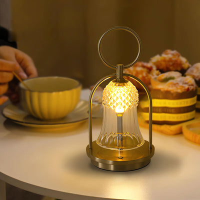 Bell Vintage Glass Table Lamp