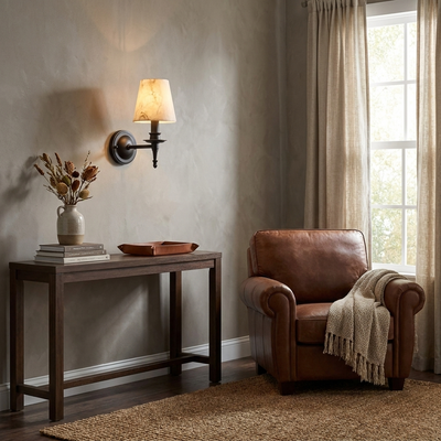 Ashmere Alabaster Wall Sconce