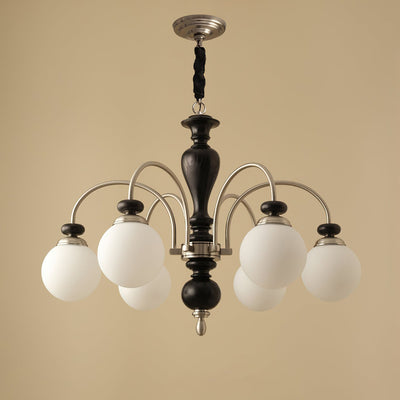 Solara Chandelier Classic Wooden Brass - Neutral Decor