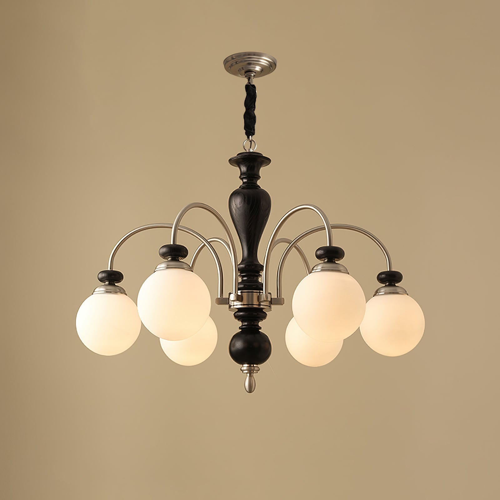 Solara Chandelier Classic Wooden Brass - Neutral Decor