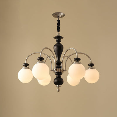 Solara Chandelier Classic Wooden Brass - Neutral Decor