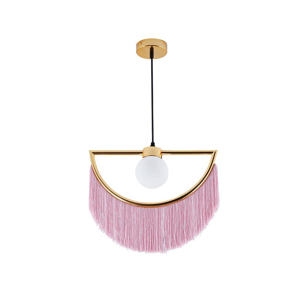 Sirove Pendant Lamp Fabric Fringe Globe Retro Bohemian