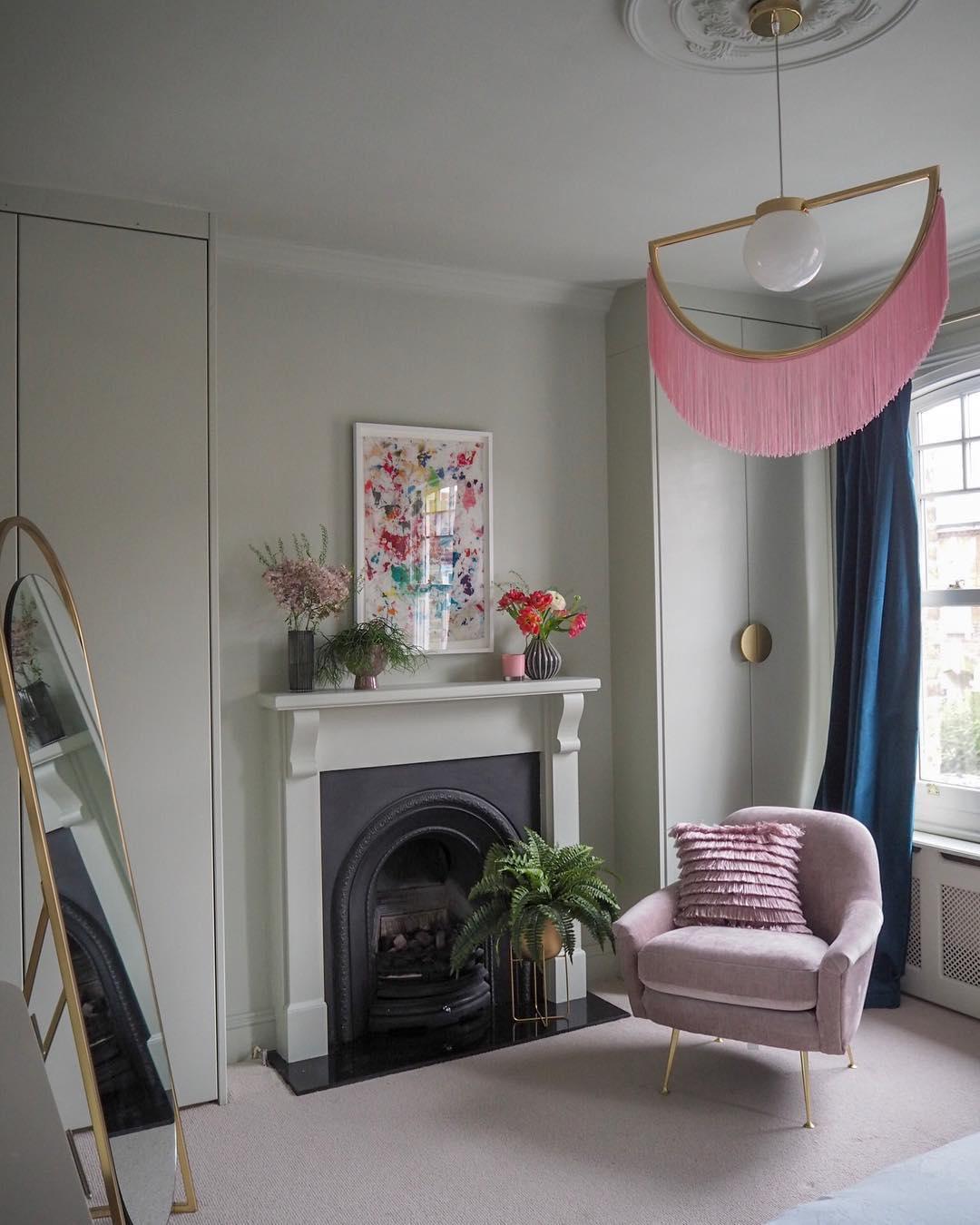Sirove Pendant Lamp Fabric Fringe Globe Retro Bohemian