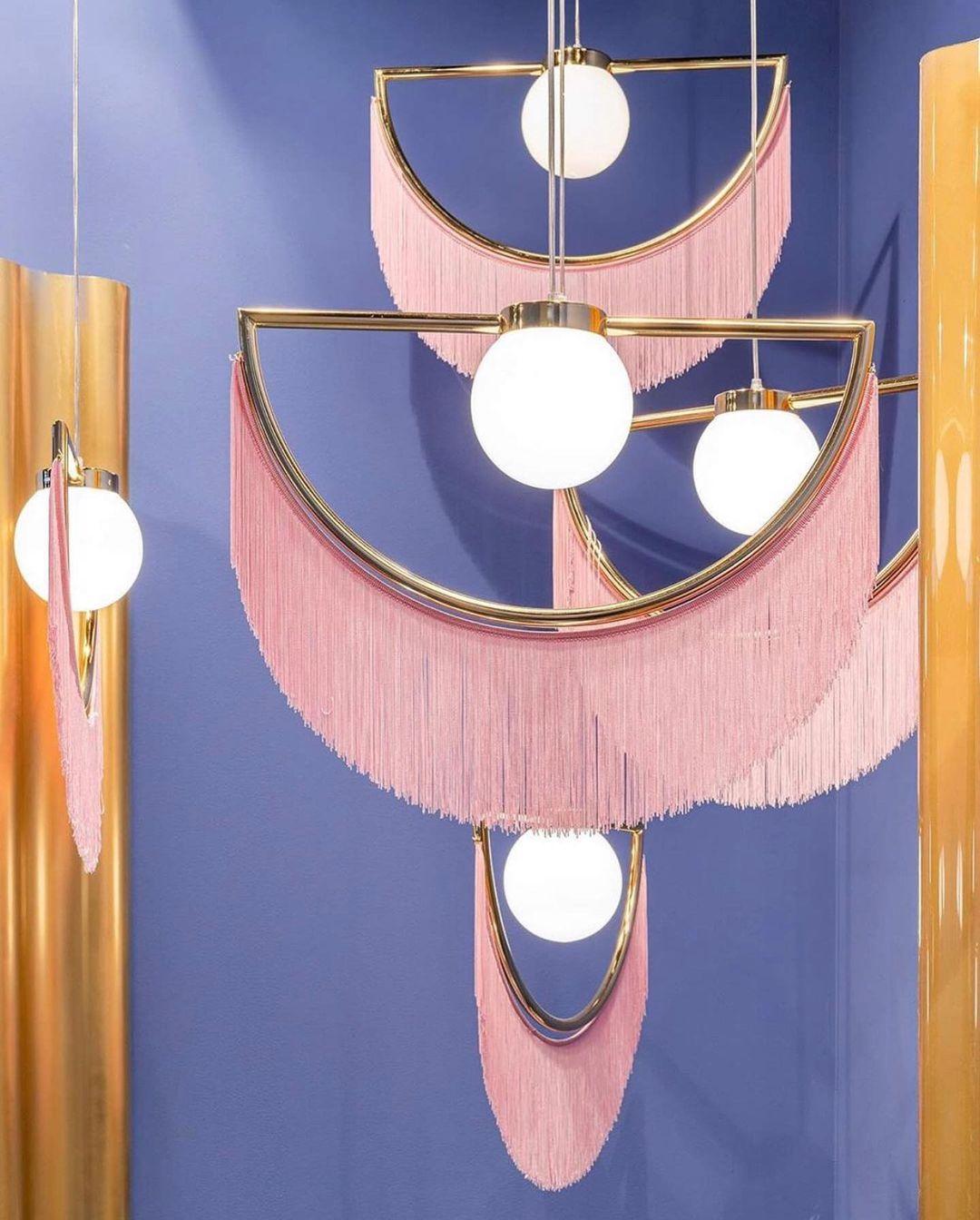 Sirove Pendant Lamp Fabric Fringe Globe Retro Bohemian