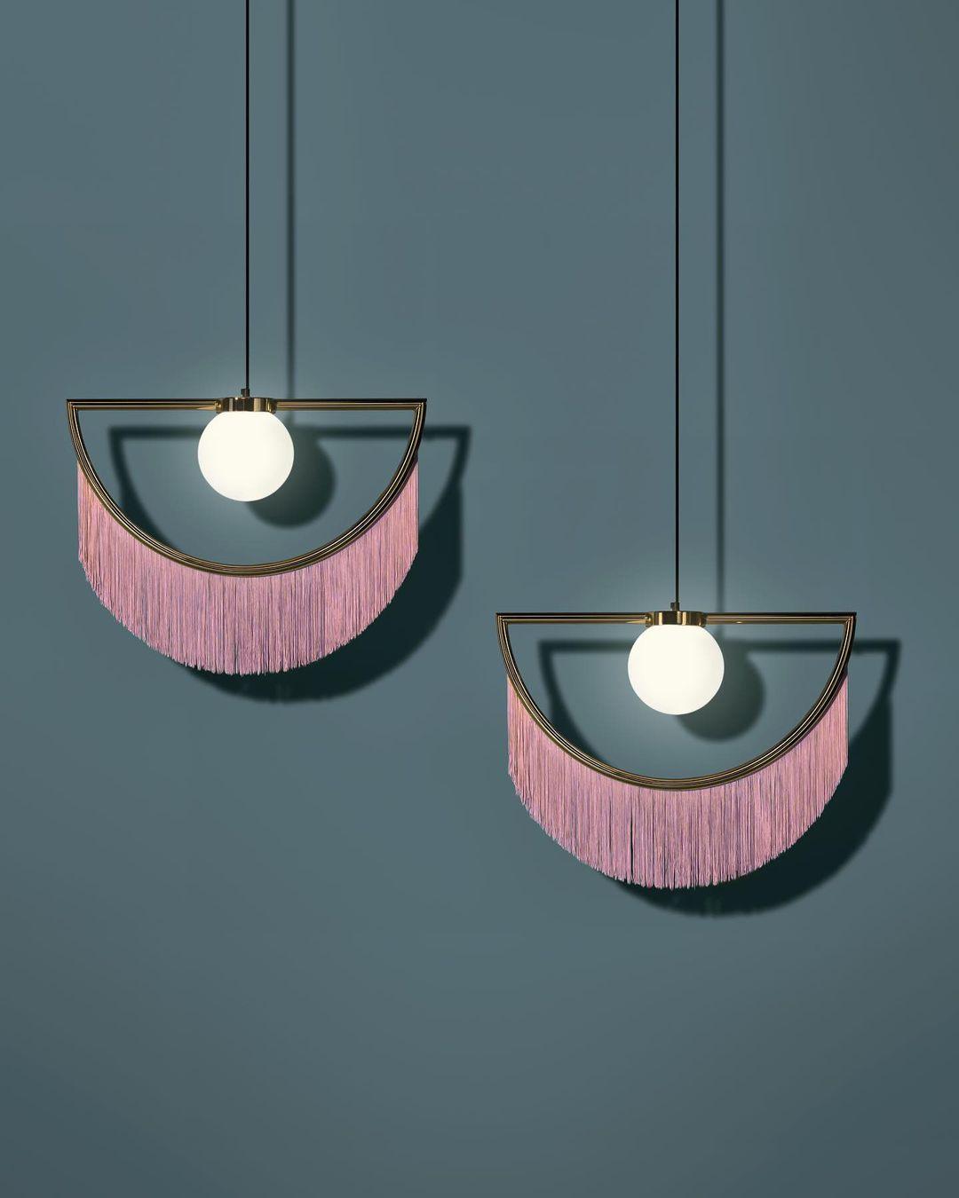 Sirove Pendant Lamp Fabric Fringe Globe Retro Bohemian