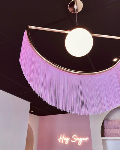 Sirove Pendant Lamp Fabric Fringe Globe Retro Bohemian