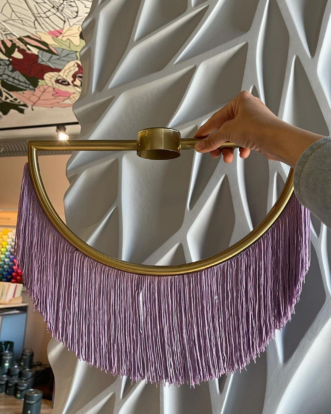 Sirove Pendant Lamp Fabric Fringe Globe Retro Bohemian