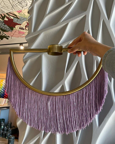 Sirove Pendant Lamp Fabric Fringe Globe Retro Bohemian