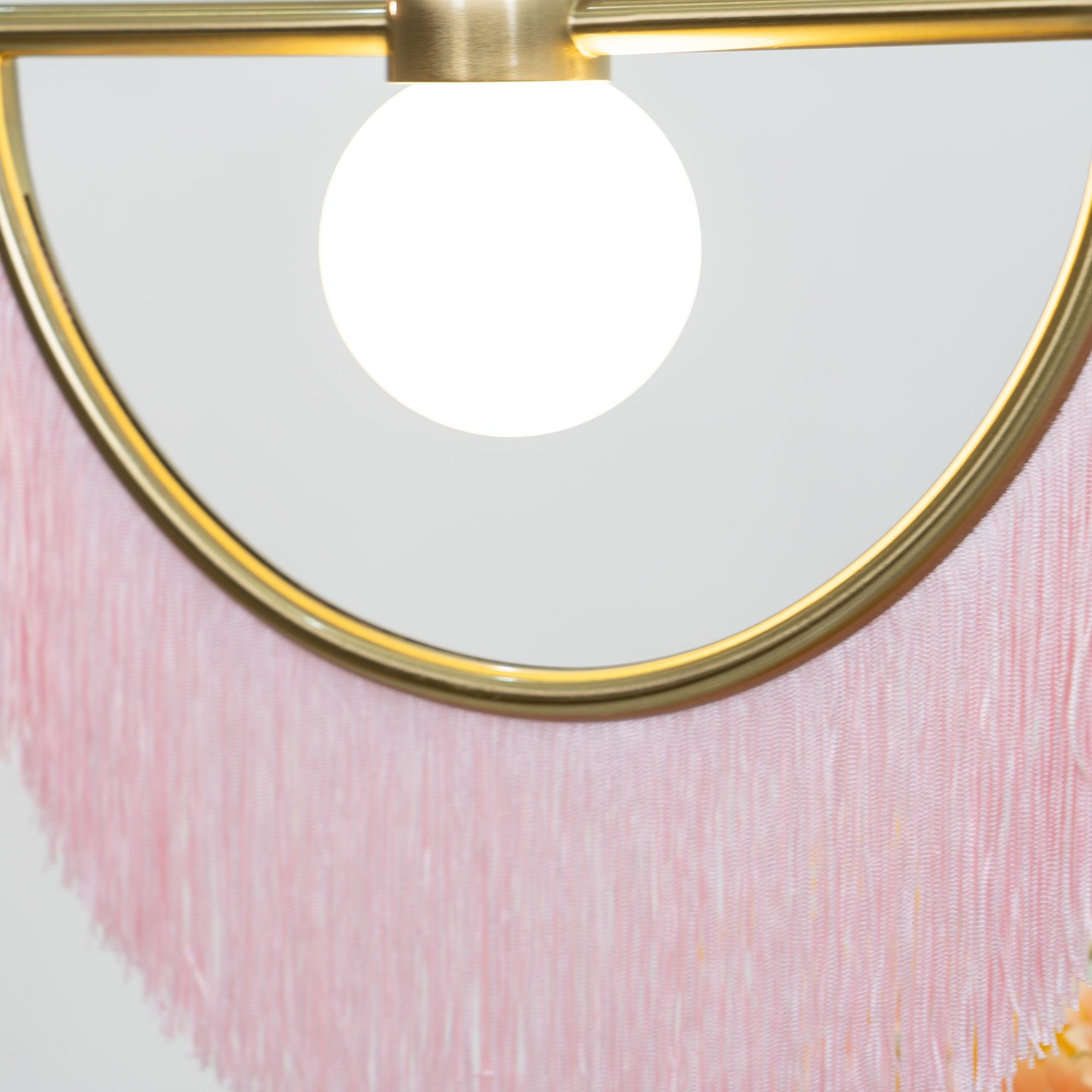 Sirove Pendant Lamp Fabric Fringe Globe Retro Bohemian