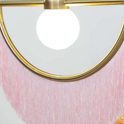 Sirove Pendant Lamp Fabric Fringe Globe Retro Bohemian