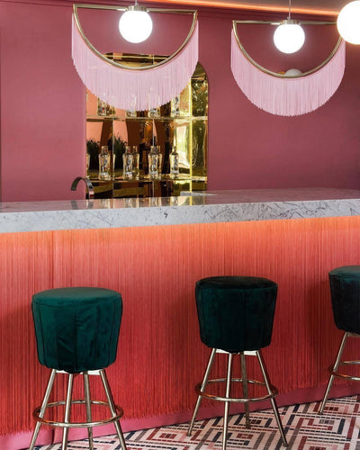 Sirove Pendant Lamp Fabric Fringe Globe Retro Bohemian