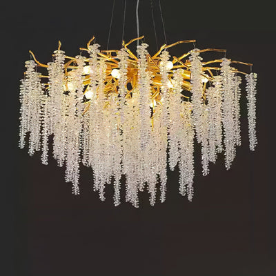 Elyivaine Chandelier Wisteria Flower Crystal