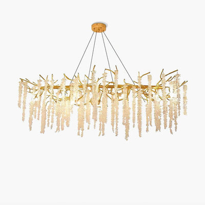 Elyivaine Chandelier Wisteria Flower Crystal