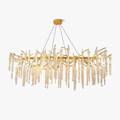 Elyivaine Chandelier Wisteria Flower Crystal