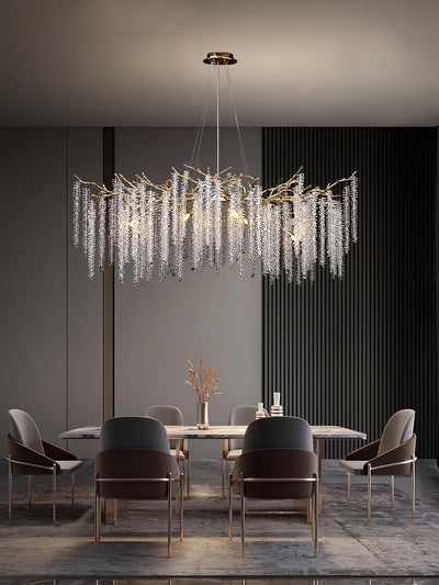 Elyivaine Chandelier Wisteria Flower Crystal