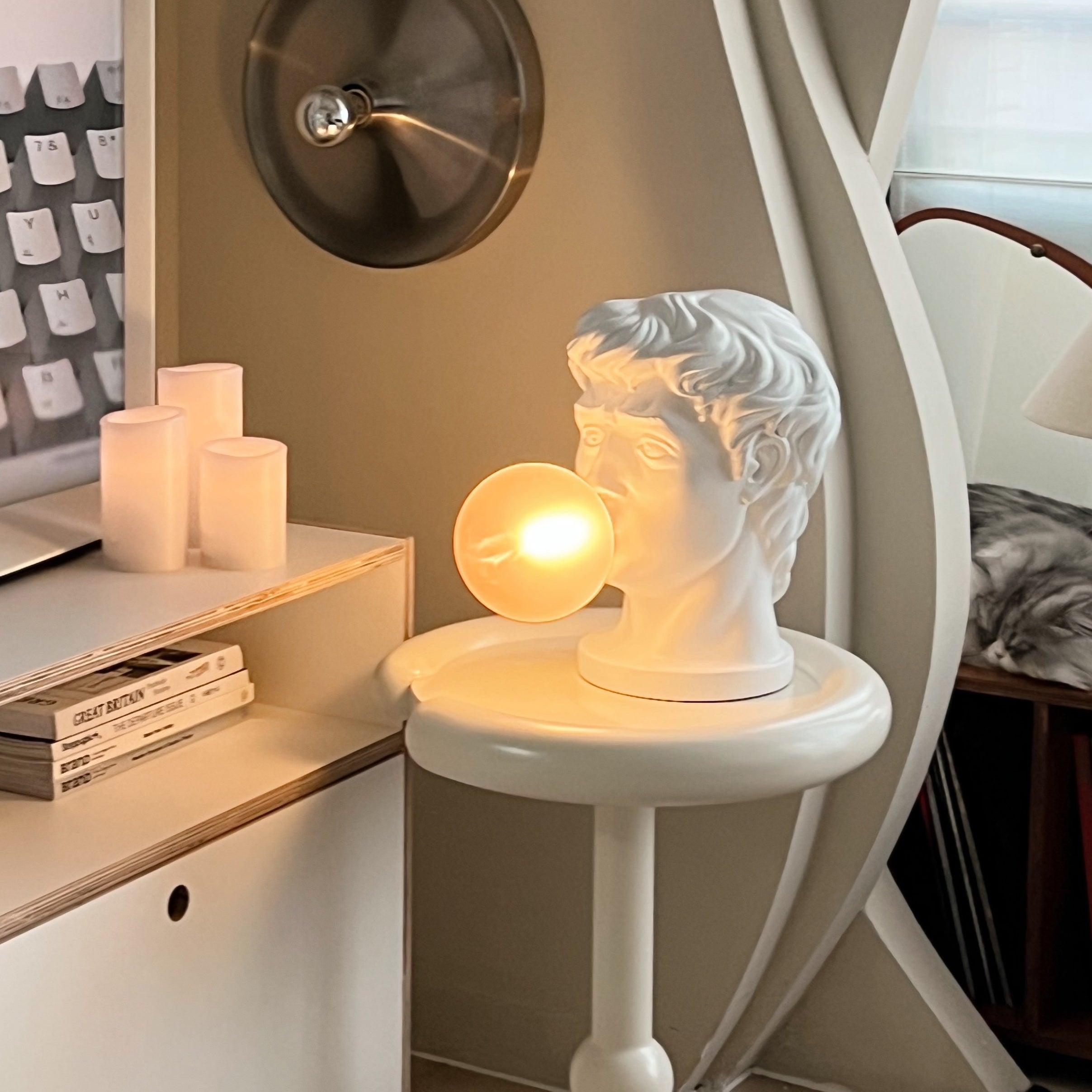 Vona Contemporary Glass Table Lamp