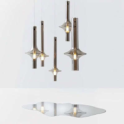 Sarenol Glass Industrial Glam Pendant Light
