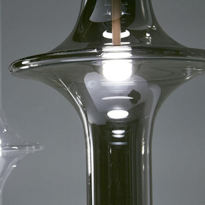 Sarenol Glass Industrial Glam Pendant Light