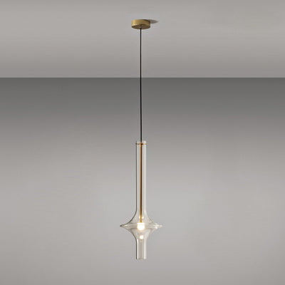 Sarenol Glass Industrial Glam Pendant Light