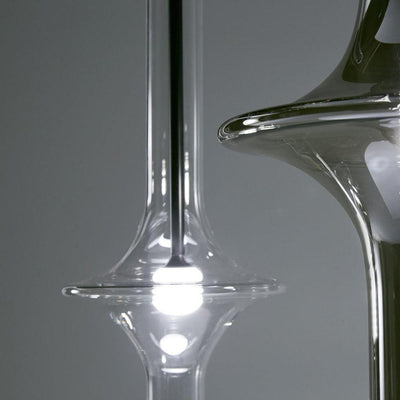 Sarenol Glass Industrial Glam Pendant Light