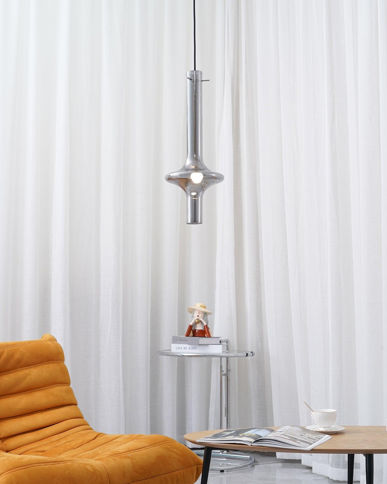 Sarenol Glass Industrial Glam Pendant Light