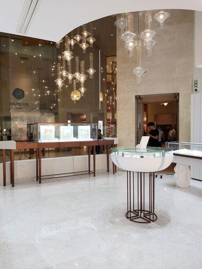 Sarenol Glass Industrial Glam Pendant Light