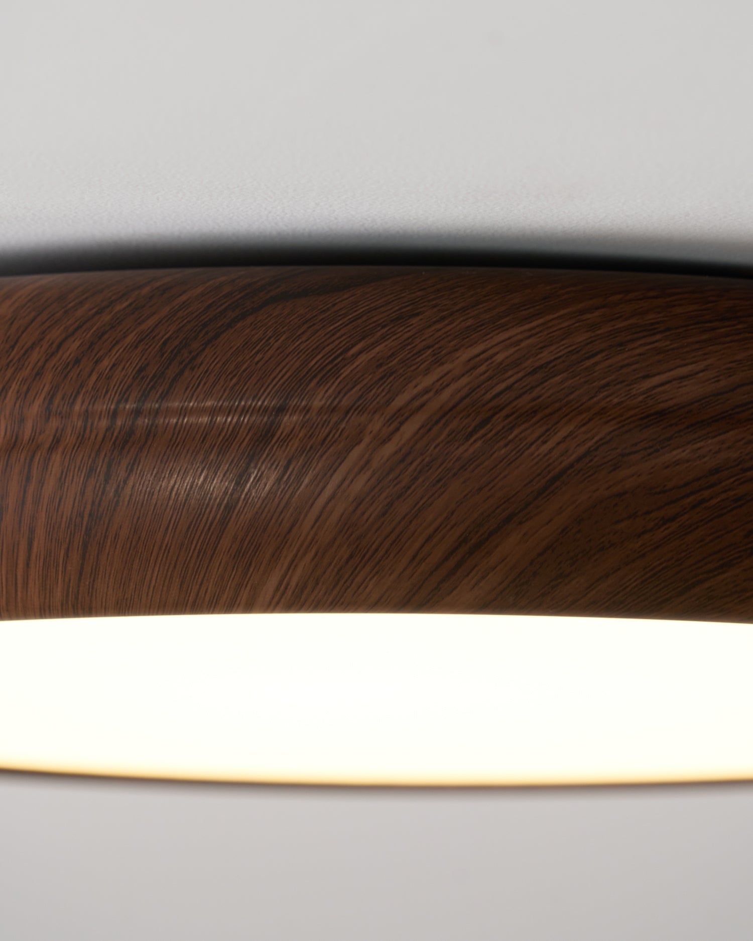 Niralel Ceiling Light Woodgrain Acrylic Round