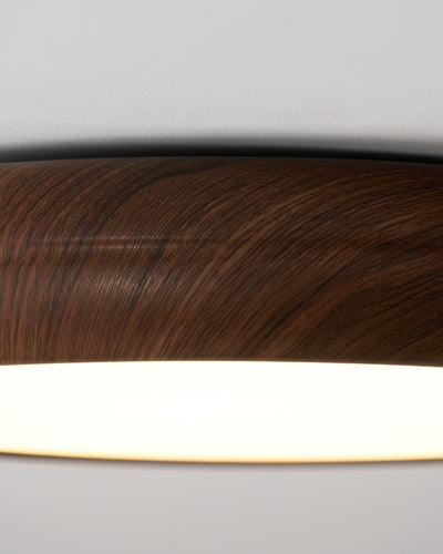 Niralel Ceiling Light Woodgrain Acrylic Round