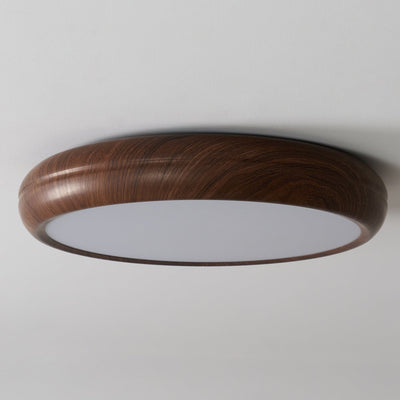 Niralel Ceiling Light Woodgrain Acrylic Round