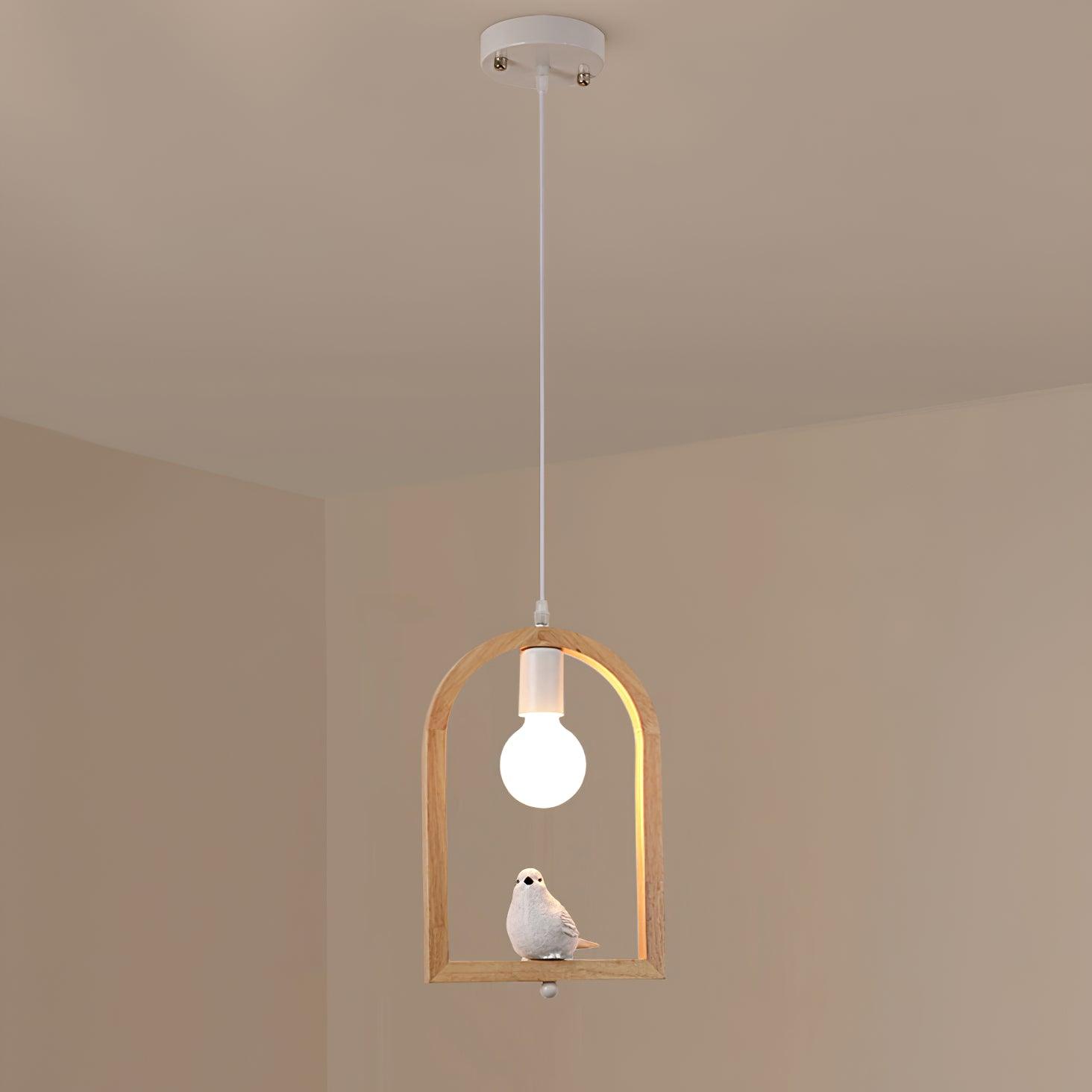 Ceda Wood Resin Pendant Light