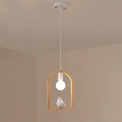 Ceda Wood Resin Pendant Light
