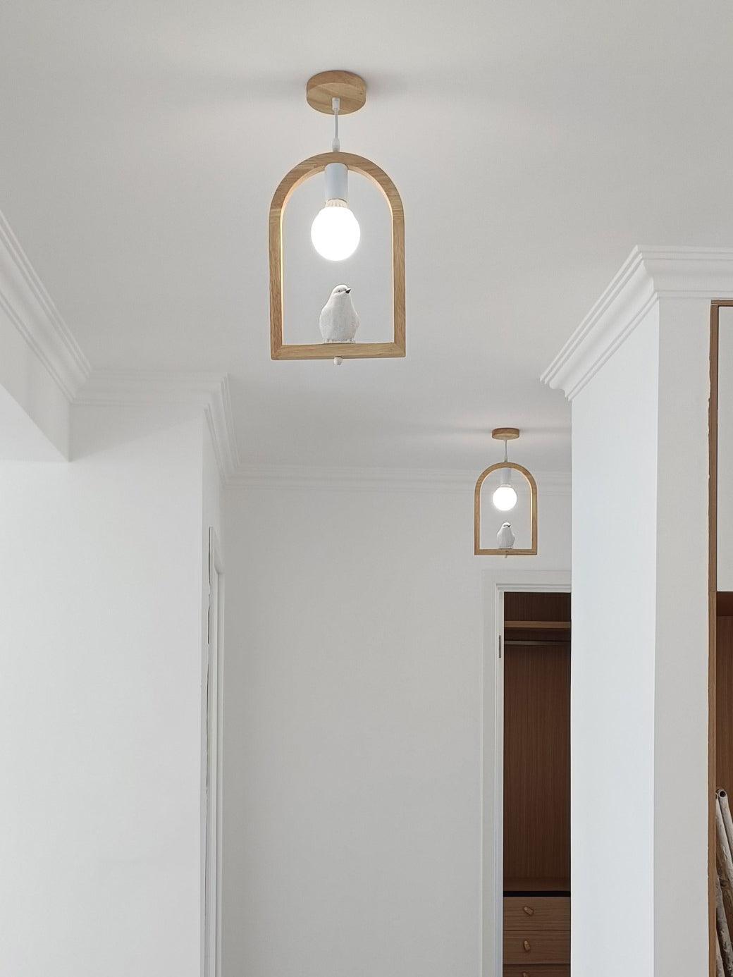 Ceda Wood Resin Pendant Light