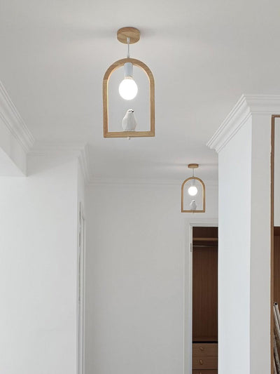 Ceda Wood Resin Pendant Light