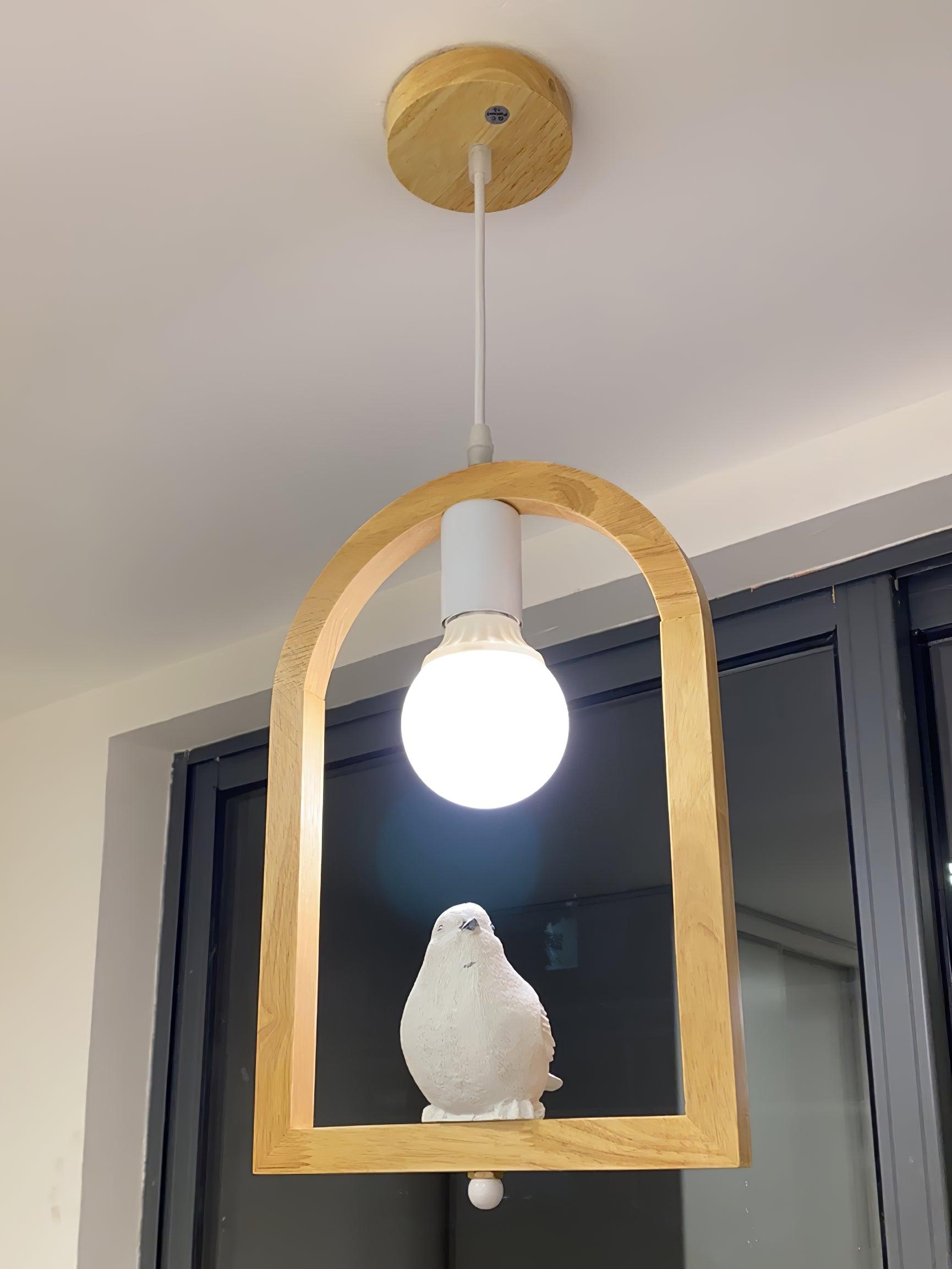 Ceda Wood Resin Pendant Light
