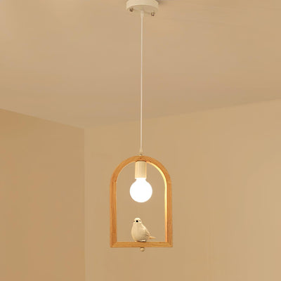 Ceda Wood Resin Pendant Light