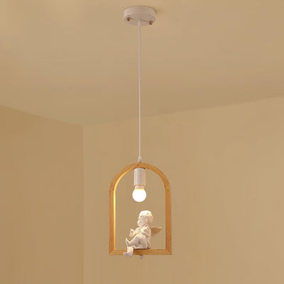 Ceda Wood Resin Pendant Light