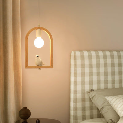 Ceda Wood Resin Pendant Light