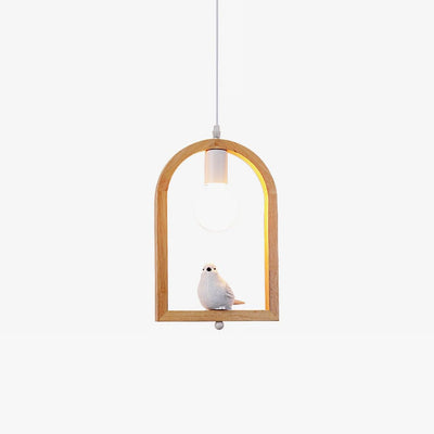 Ceda Wood Resin Pendant Light