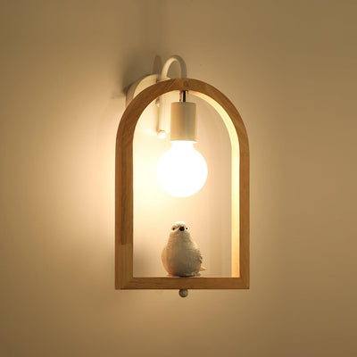 Cari Nordic Art Bird Resin Wall Light
