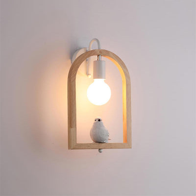 Cari Nordic Art Bird Resin Wall Light