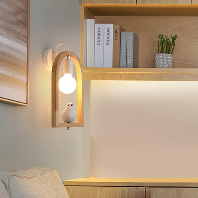Cari Nordic Art Bird Resin Wall Light