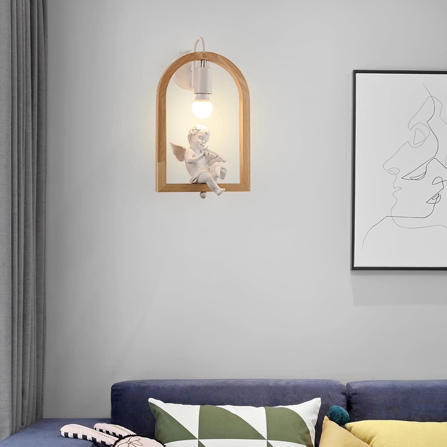 Cari Nordic Art Bird Resin Wall Light