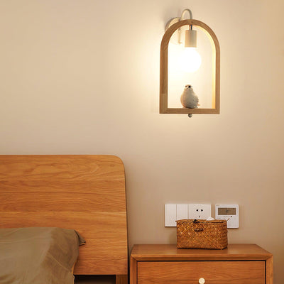 Cari Nordic Art Bird Resin Wall Light