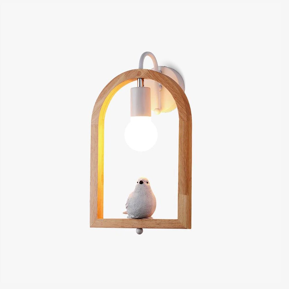 Cari Nordic Art Bird Resin Wall Light